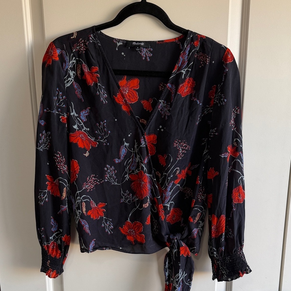 Madewell Silk Floral Blouse